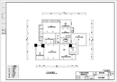 某花园住宅户型室内装修设计CAD全套施工图（甲级院设计）